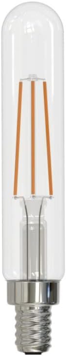 Bulbrite Item 776723 LED Filament Bulb, 2700K, Fully Compatible Dimming, Bulb Type T8, 4.5 Watts, Bulb Base E12, 450 Lumens, 120V, CRI 90, Warm White Light, Decorative Bulb with E12 Base
