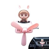 Ambientador de coche con forma de avión de dibujos animados, difusor de aire divertido para coche, bonito eliminador de olores para el hogar, coche
