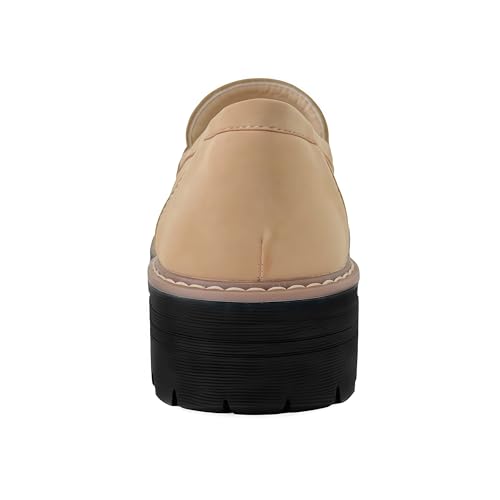 Image of Bandkos Platform Penny Loafer for Women Comfortable Slip on Work Shoes Womens Dressy Casual Walking Loafer