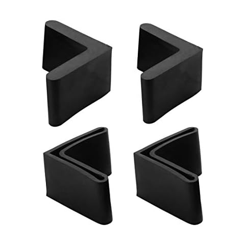 sourcingmap L Shaped Rubber Furniture Foot Pads Cover