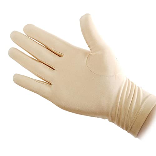 Shimmering Crystal Gloves for Figure Skating Rhinestone Embellished Nylon Thermal Gloves Skin Tone S M L XL- Medium2