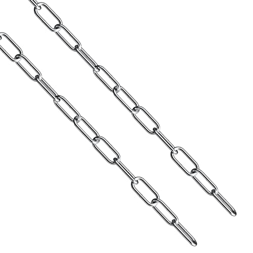 5/32" Chain 2 ft Length, 304 Stainless Steel Chain Link for Hanging