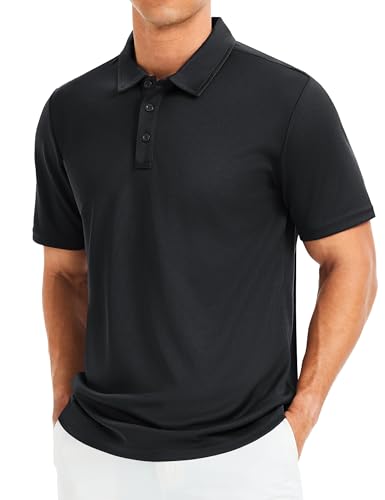 MAGCOMSEN Mens Quick Dry Golf Polo