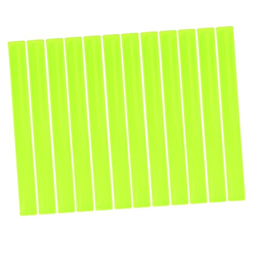 balacoo 12pcs High Visibility Reflective Slap Bands Reflective Wristbands for Night Running and Cycling Comfortable Safety Gear for Men and Women Easy to Use Reflector Arm Bands