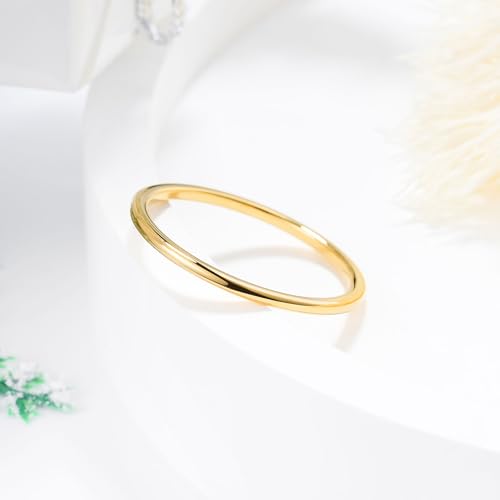 Image of King Will Men's Women's Tungsten Carbide Ring 24k Gold Plated Rose Gold Plated Domed Polished Finish Wedding Band