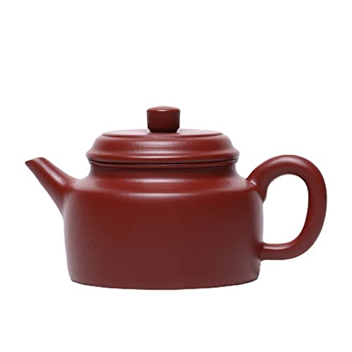 Image of Yixing Clay Teapot 7oz Chinese Zisha Tea Pot Dahongpao Mud Kungfu Tea Set for Brewing Loose Tea (Dezhong, Red)