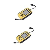 Sonar-fischfinder – wählbare empfindlichkeit, wassertemperaturanzeige. wasserfestes design. fischtiefenskala und die größe des fisches können angezeigt werden.