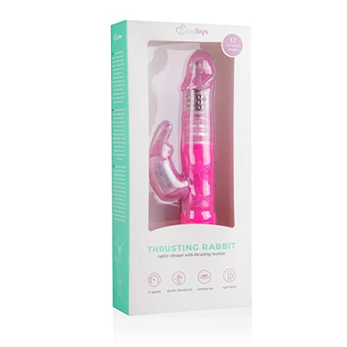 Vibromasseur rabbit rotatif rose pour surmonter les difficultés d'orgasme simultané - 2