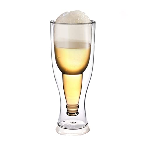 Bicchieri da birra da 420 ml - Set bicchieri birra - Boccale birra alto in vetro - 6 Bicchieri degustazione birra lavabili in lavastoviglie