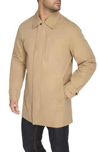 Image of Cole Haan Men's Front Zip Water Resistant Rain Jacket