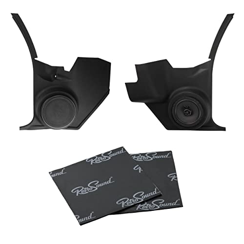 Retro Manufacturing Kick Panels with Standard Speakers and Sound Dampening KPC236872A-62-M