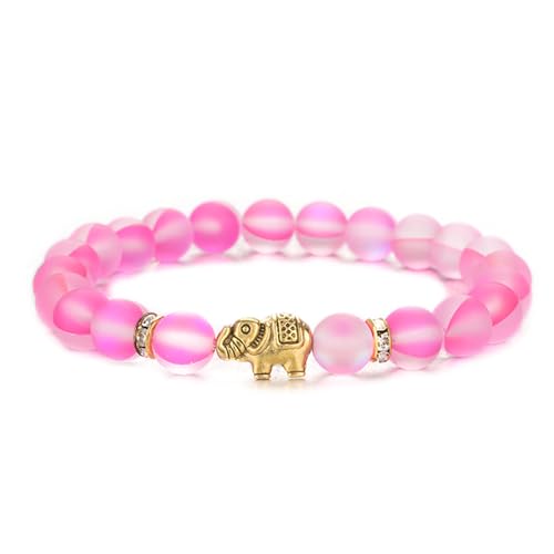 KSQS Elephant Yoga Healing Bracelet for Women, 8mm Natural Stone
