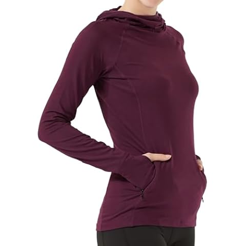 HDTIYUYP Women's Thermal Sports Hoodie with Pocket Cover