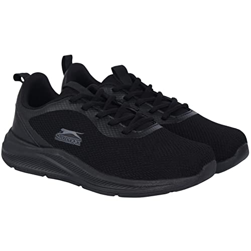 Slazenger Assent Womens Running Shoes Lace Up Breathable Black/Black 9 Us #TOP4