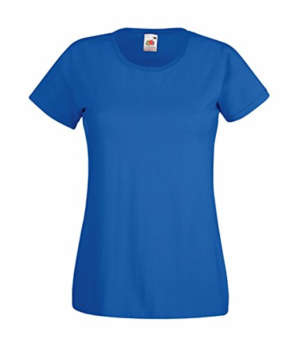 Fruit of the Loom Lady-Fit Valueweight T-Shirt Farben 2016 Royalblau XS Cover