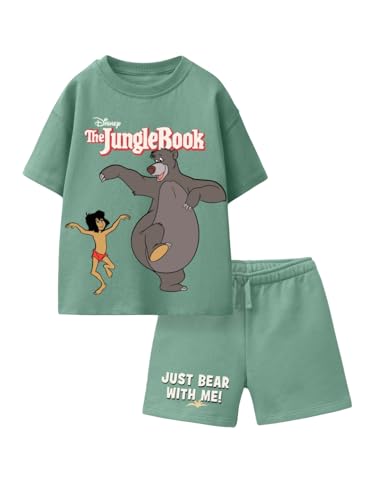 Image of Nap Chief Kids Cotton Official Disney Characters Print Co-Ord Set for Boys & Girls | Half Sleeve T-Shirt & Shorts Set | Soft Casual Summer Wear