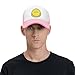 Smiley Face Trucker Hat Adjustable Fashion Baseball Cap for Women Men