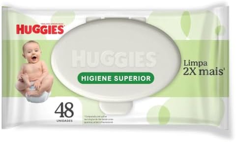 Huggies Lenços Umedecidos Higiene Superior Limpam 2x Mais - 48 Le...