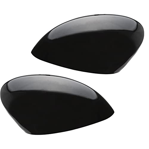 KASturbo Coque Rétroviseur Capuchon Couvercle pour Fiesta MK7 2008-2017 Noir Brillant