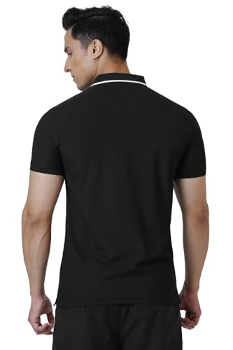 Image of FUAARK Men Stride Slim Fit Polo Tshirt in Premium Pique Fabric