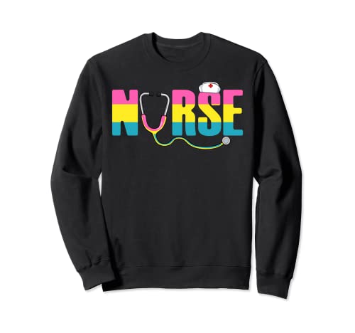 Infermiera LGBT-Q Orgoglio Pansessuale Bandiera RN LPN Studenti infermieristici Felpa