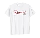 Rainier Beer Mountain Fresh Logo - Authentic Vintage Look T-Shirt