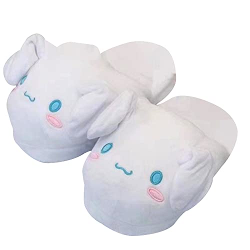 BEE&FLOWER Damen Slipper Kawaii Cinnamoroll Hausschuhe mit Beweglichen Ohren Indoor-Schuhe für Kinder und Erwachsene Hausschuhe mit Airbag-Kappe für Geschenk-Winter Hausschuhe 38-42 Cover