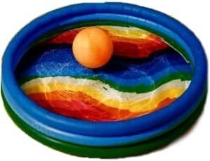 Poptimism Rainbow Inflatable Pool Big Portable Outdoor 65" x 14.5"