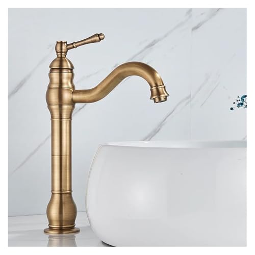 Robinet de lavabo en forme de grue pour eliminer les eclaboussures vasque