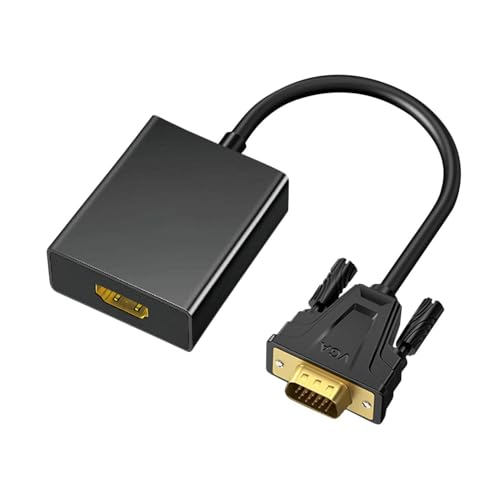 VGA a adaptador HD, convertidor VGA a HD | Computadora portátil VGA a adaptador HD para transición suave - Cable de convertidor de monitor multifuncional con uso versátil para escritorio, HDTV