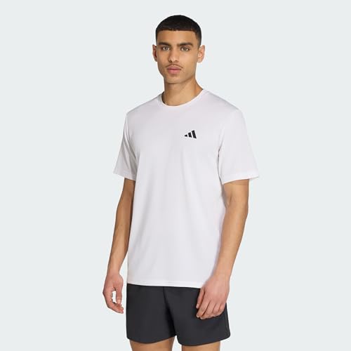 adidas Hombre Train Essentials Training Tee, White / Black, XL - imagen 9