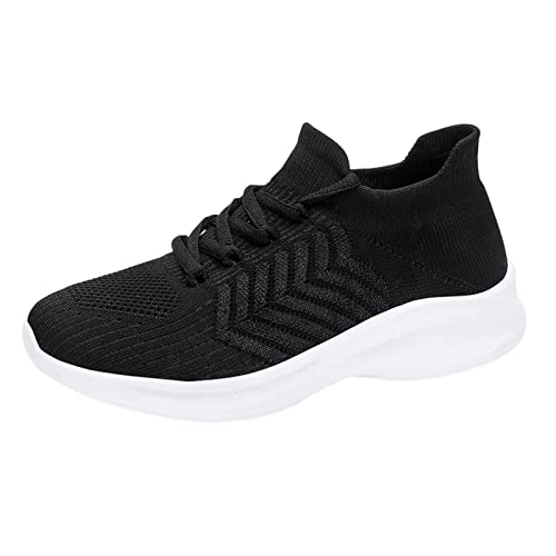Zapatillas Fascitis Plantar Zapatos Deportivos para Hombre, de Moda, Sencillos y sólidos, Novedad de Verano, patrón de Malla, Transpirables, cómodos y Antideslizantes, Zapatos Zapatillas (Black, 43)