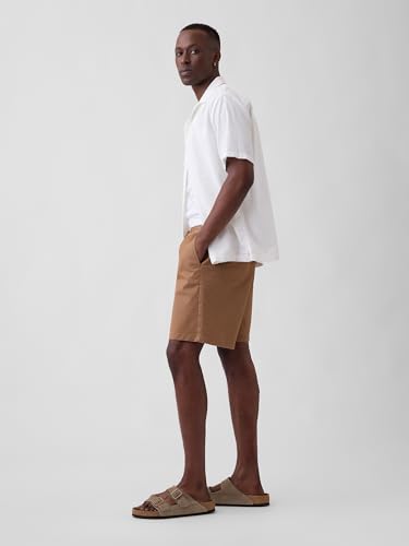 Image of Gap Men Solid Regular Fit Mid Rise Shorts