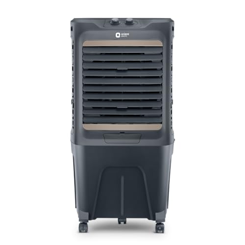 Orient Electric Tornado 65L Desert Air Cooler with Densenest Honeycomb Pads and 3650 mch high air delivery (Dark Grey)