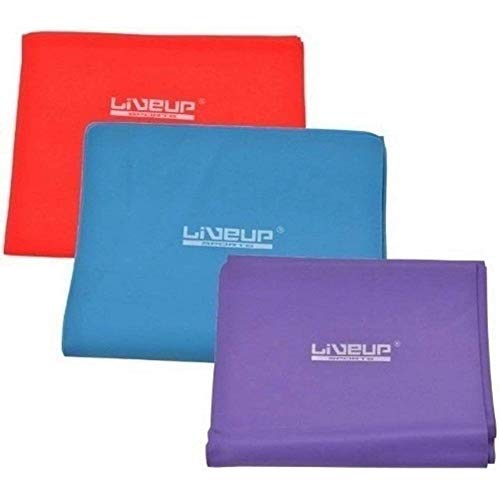 KIT 3 FAIXA ELASTICA LEVE, MÉDIA, FORTE - LIVEUP