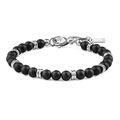 GAVU Men's Crystal Beaded Bracelet, Crystal Bracelet for Men