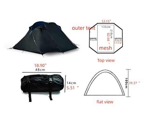 Carpa ultraligera para 1 persona, impermeable, mochila miniatura 2