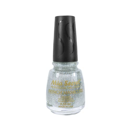 Mia Secret Manicura francesa profesional de secado rápido esmalte de uñas 0.55 oz  Elige tu color (SPLASH OF STARS)