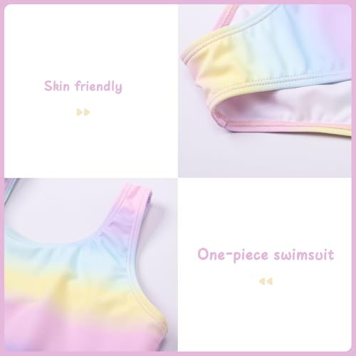 Girls One Piece Swimsuit Quick Dry Swimwear Beach Bathing Suit for 3-18 Years4