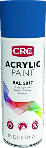 RC2 Corporation 32155-AA CRC 32155-AA-ACRYLIC Paint. Pintura Acrílica Alto Brico. Secado rápido. RAL 5017 Azul tráfico, transparent, 400 ml Cover