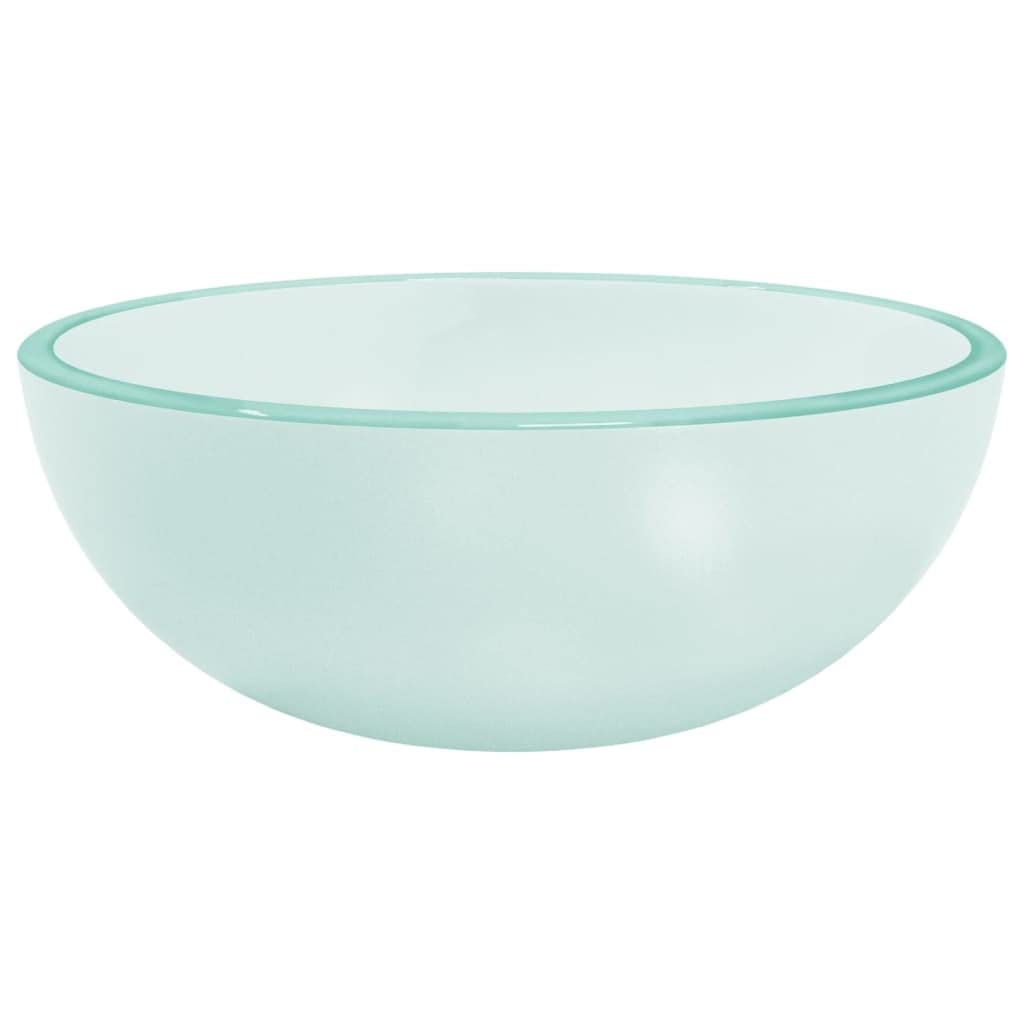 Lavabo de cristal templado 30 x 12 cm mate