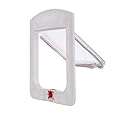 Shoze Cat Flap 22.4 x 20.3 x 3cm Dog Flaps Pet Door With Tunnel Cat Door Smart Lock Small Dog and Cat Flap Magnetic Door(White)
