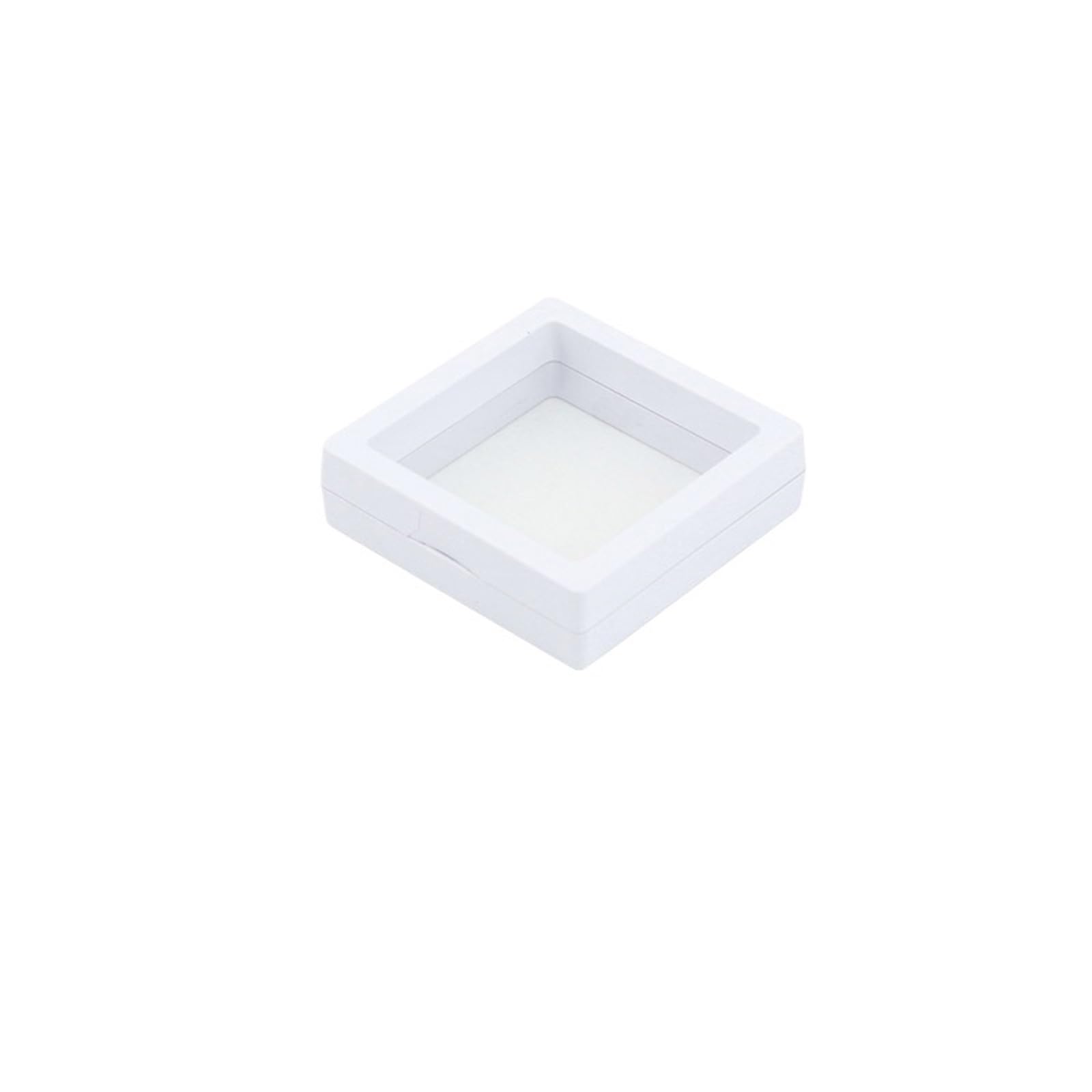 16pcs Bracelet Packaging Box 3D Pe Film Gemstone Membrane Display Holder Earring Ring Storage Case Jewelry Stand Floating Frame For Earring Necklace Bracelet(7cm)