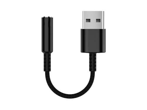 Equip Cable de audio 0,15 m 3,5 mm USB tipo A negro, W129305807 (tipo A negro)