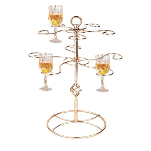 Celuicion Árbol de bebidas, 2 niveles, 10 soportes para bebidas, soporte para torre de champán, para casa, cocina, boda, restaurante, fiesta, bar
