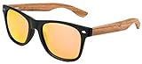 Unisex Ocean Beach Wood Black Red - Negro