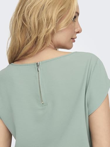 ONLY Damen Onlvic S/S Solid Noos Ptm Top, Jadeite, 38 EU – Ansicht 3