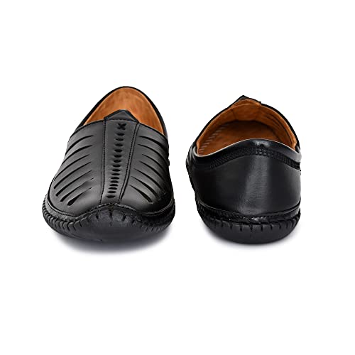 Image of 5082 Men's Loafer Stylish Ethnic Peshawari Nagra Mojadi Sherwani Sandals Wedding Kolhapuri Brown Tan Black Shoes for Men