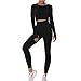 OEAK Vêtement de Sport Femme 2 Pièces Survêtements Ensembles Soutien-Gorge Sport Legging de Yoga Sportswear Fitness Ensembles d'entraînement Tenues de Sport