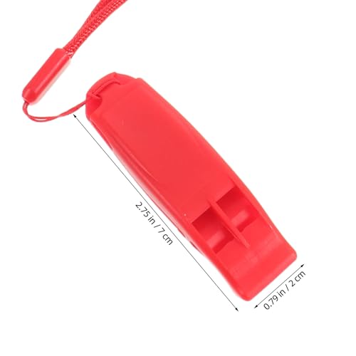 16 silbatos plásticos para emergencia con cordón SEWACC miniatura 2